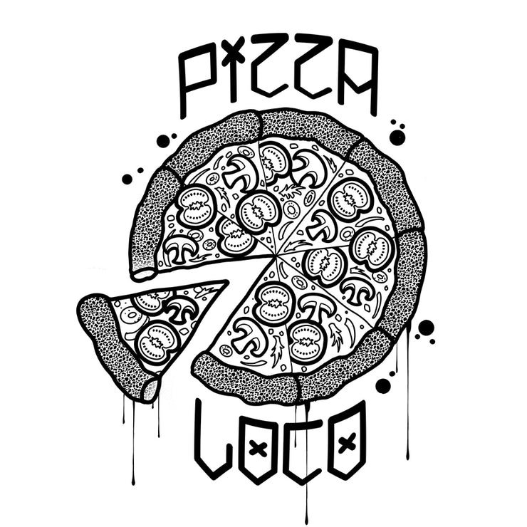 13Stitches, tattoo design of a pizza