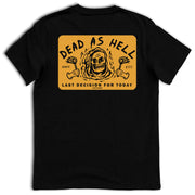 13Stitches Clothing rueckendruck dead as hell skull totenkopf schädel fire feuer t-shirt black schwarz  tshirt shirt tattoo design clothing apparel fashion taetowierung streetwear unisex boys girls damen herren frauen maenner maedchen jungs  fairwear bio vegan organic germany, fashion brand independent label Klamotten Marke alternative fashion tattoo inspired