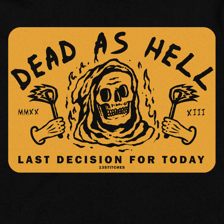 13Stitches Clothing dead as hell skull totenkopf schädel fire feuer