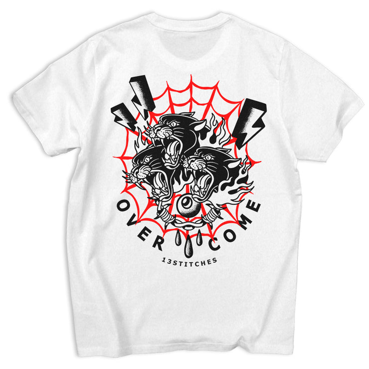 13Stitches Clothing, overcome, panter, spiderweb, tattoo design, tattoo clothing, tattoo apparel, tattoo motiv, tätowierung, streetwear, unisex, boys, girls, Damen, Herren, Frauen, Maenner, tattoo fashion germany, fashion brand, independent label, Klamotten Marke, alternative fashion