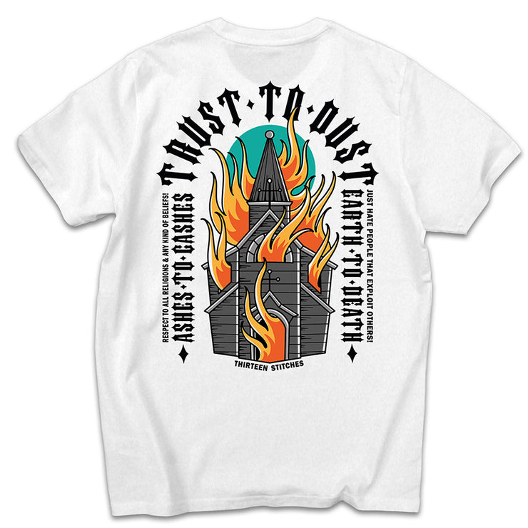 13Stitches Clothing, trust to dust, fire, feuer, tattoo design
