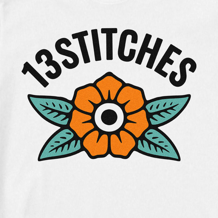 13Stitches Clothing Damned by Love flower Blume front print