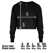 13Stitches Clothing, size chart, groessentabelle, black, crop, sweatshirt, woman, pullover, schwarz