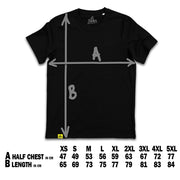 13Stitches tattoo clothing size chart black tshirt