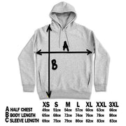 13stitches size chart grey hoodie